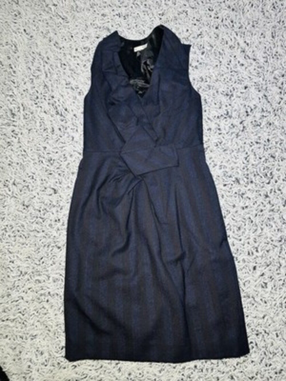 Hoss Intropia Women's Striped Black And Navy Dress Size 38